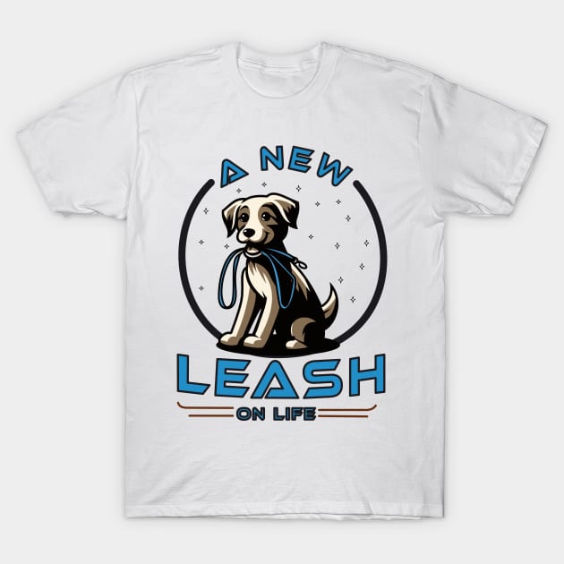 RESCUE DOGS: A new leash on life T-Shirt by Drew-Drew